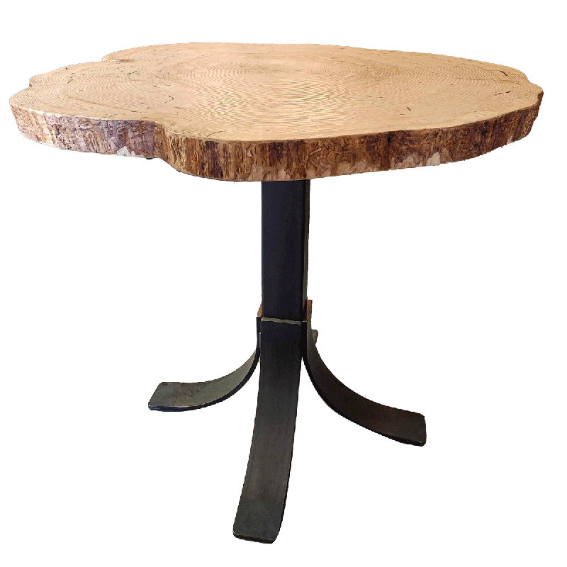 41" Live Edge Ash Round Pub Table