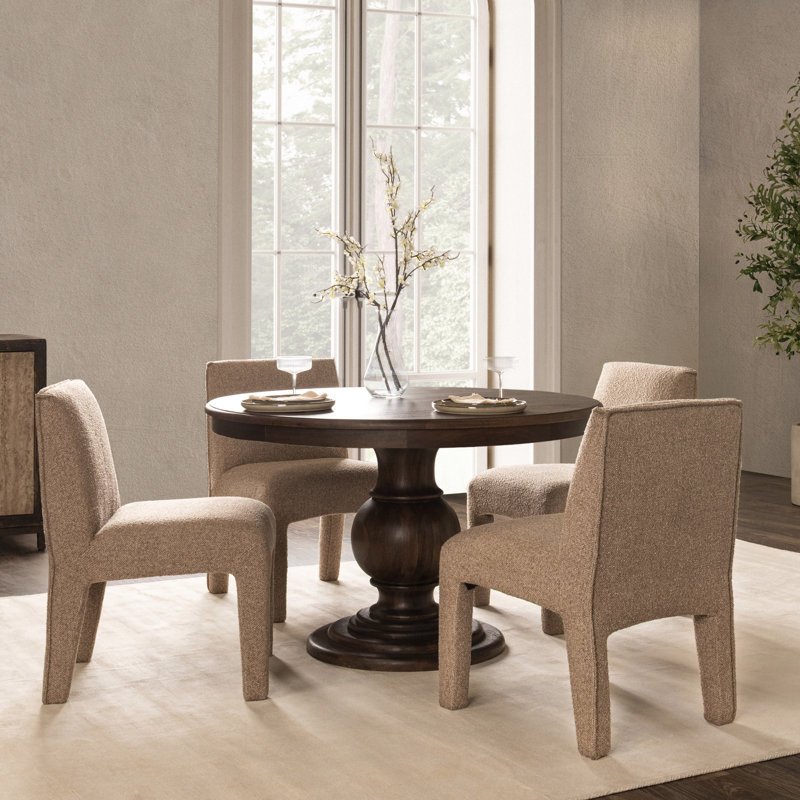 Brookside Round Solid Wood Dining Table