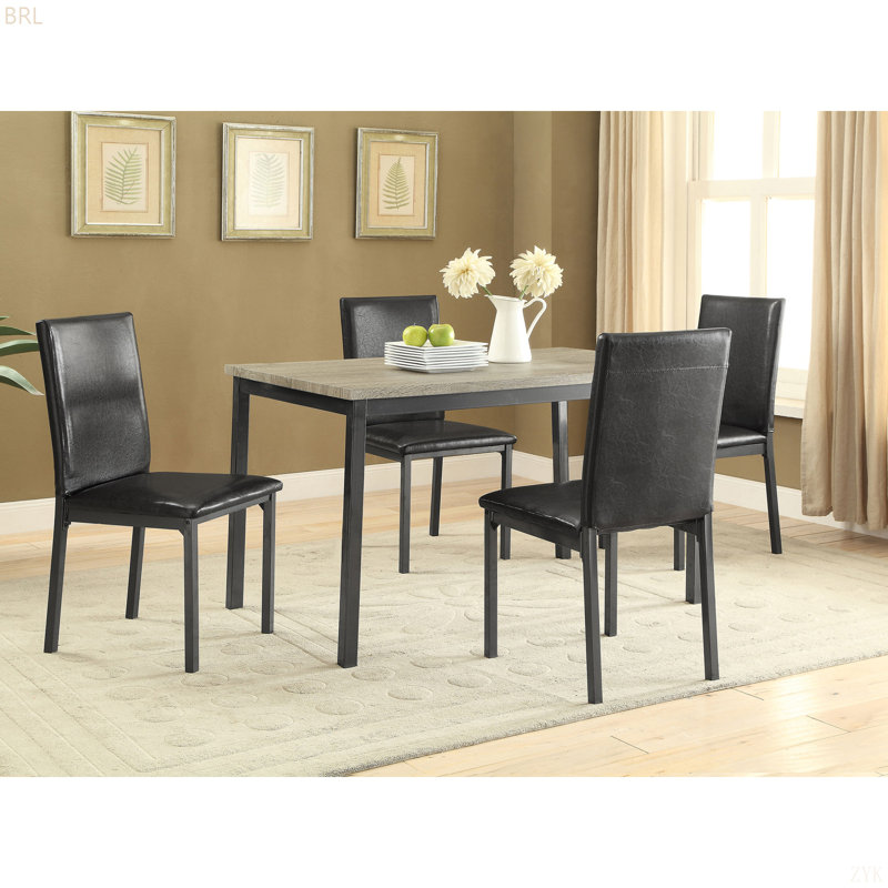 Macy Black Dining Set