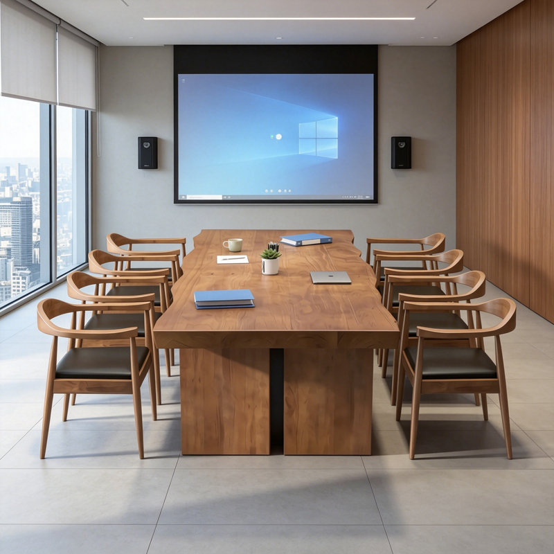 Tables de conférence Simple Wave, 29.5" H x 102.36" L x 39.4" D