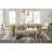 51 Inch Oak Finish Wood Bench For Home Entryway Dining Room, Panel Legs, Light Brown