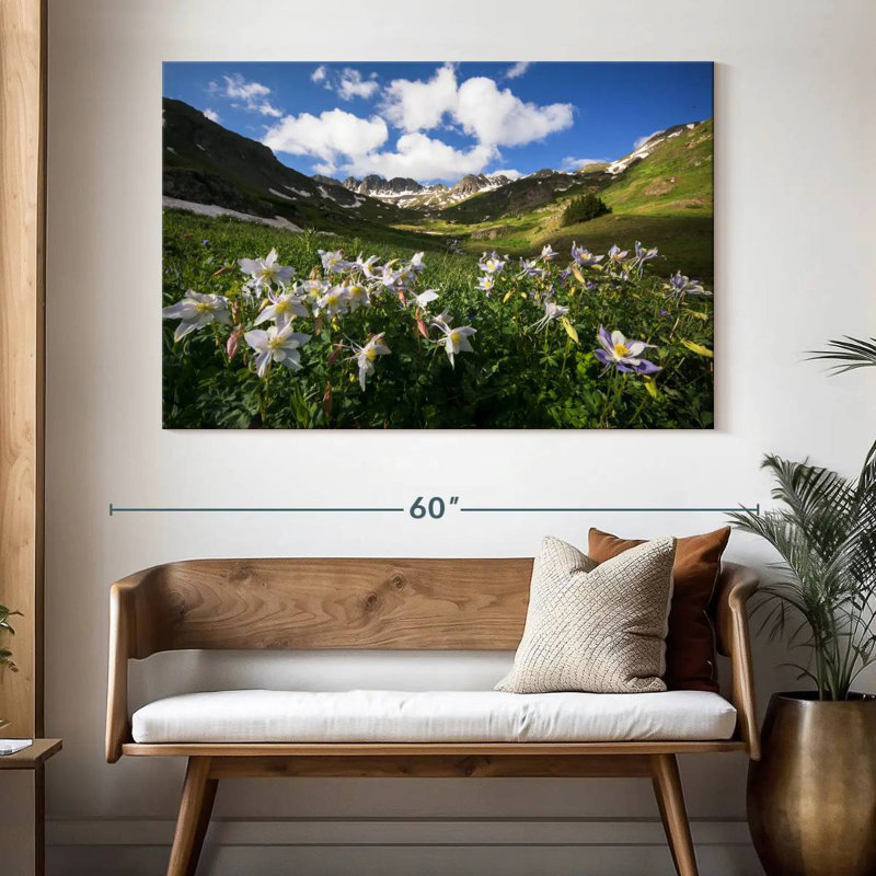 Harnek Columbine Flower Field, 34" H x 51" W
