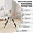 Glass Top Dining Table Set for 4 with Teddy Chairs-223060636-204289216-204289218