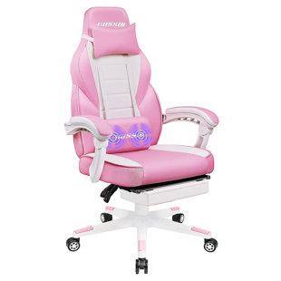 BOSSIN Gaming Chairs with Footrest, Ergonomic Computer Game Chairs with Lumbar Support