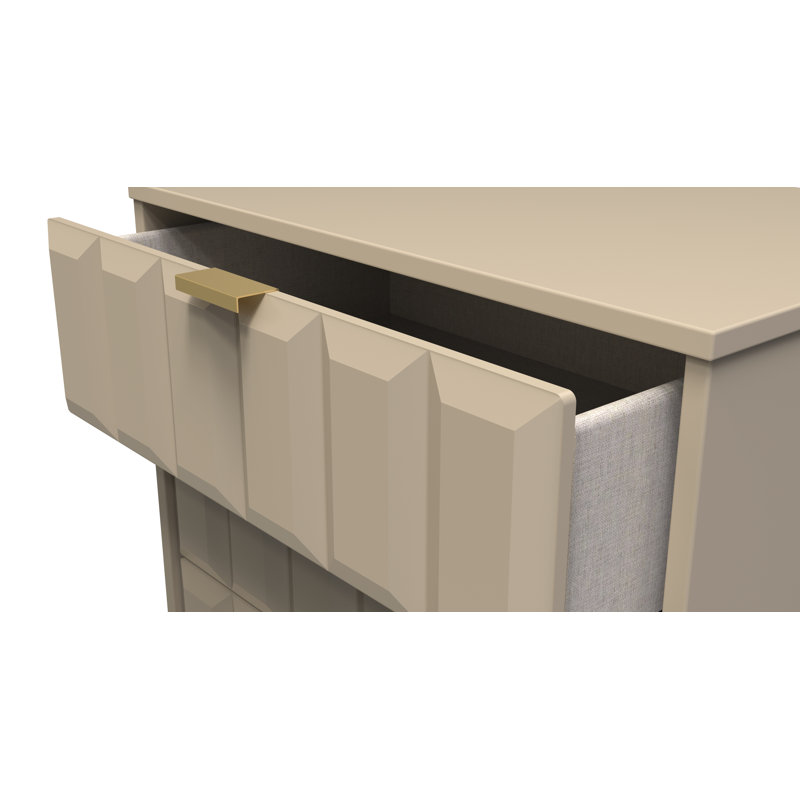 Allem 3 Drawer Chest (Ready Assembled), Mushroom Matt