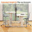 Chaise haute de bureau ergonomique avec accoudoirs rabattables Sweetcrispy-1650053278