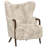 Cream Wingback Accent Chair-770858265