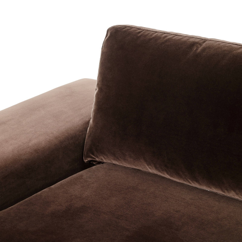 Isaiah 104" Upholstered Sofa, Surrey Cocoa