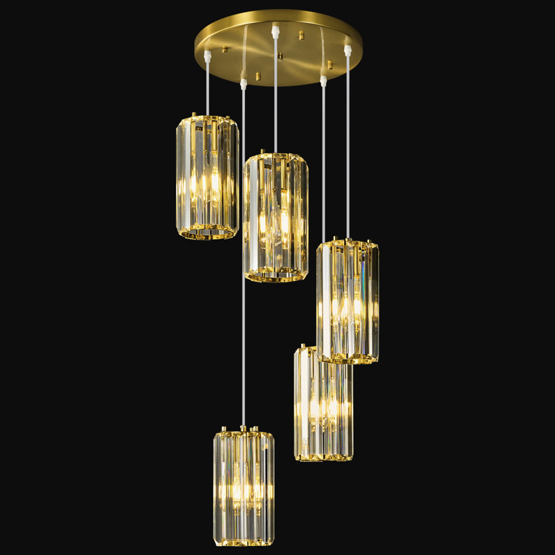 Pendant Lighting Modern Pendant Light, Mini Crystal Chandeliers Adjustable Pendant Light Fixture For Kitchen Island Dinning Room Corridor Bedroom