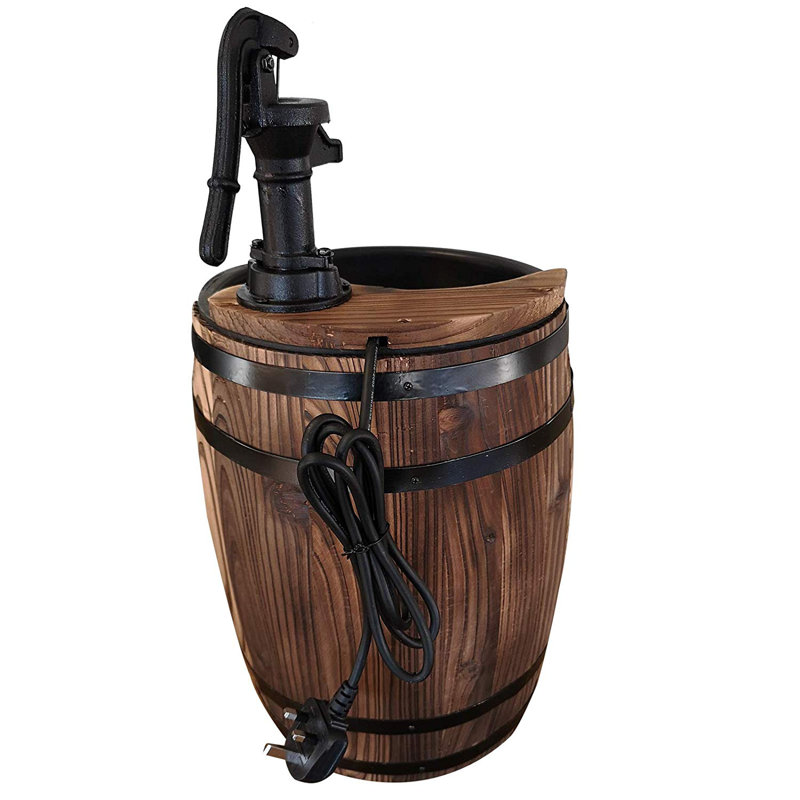 Ballina Wood Weather Resistant Floor Fountain