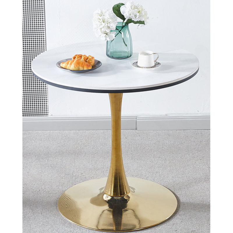 Table basse circulaire, Blanc