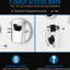 Coffre-fort mural biométrique blanc avec garantie de sécurité - Reconnaissance de 120 empreintes digitales, 2 étagères amovibles, construction robuste en acier, module de montage, réglable