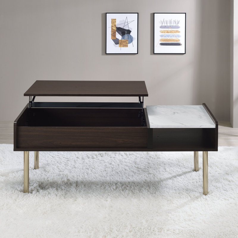 Table basse à plateau relevable