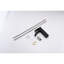 Robinet pour salle de bain Waterfall - Noir mat, poignée simple, bec rectangulaire, anti-corrosion, poignée de robinet de meuble-lavabo et fiable-121628257