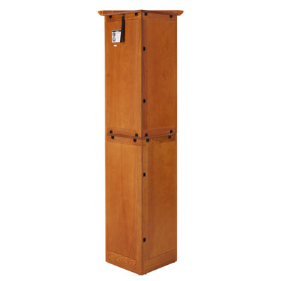 Grande armoire de rangement d'angle avec 8 portes - Fournit une pièce spacieuse de couleur chêne élégante pour le bureau à domicile 4 Maximise l'utilisation de l'espace Matériau de finition antique