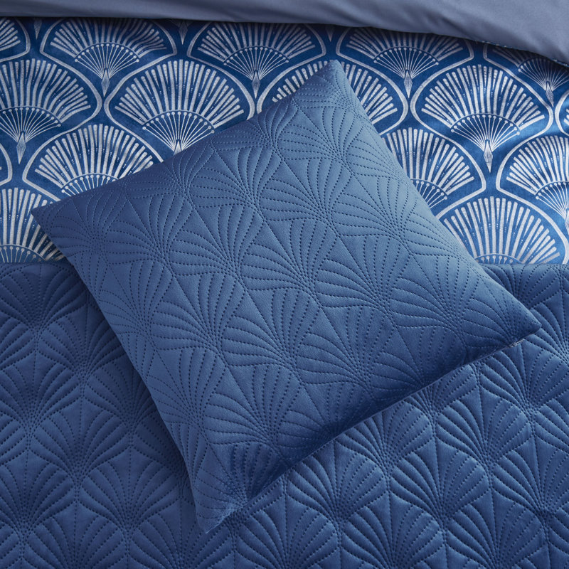 Art Deco Pearl Embroidered Cushion Cover