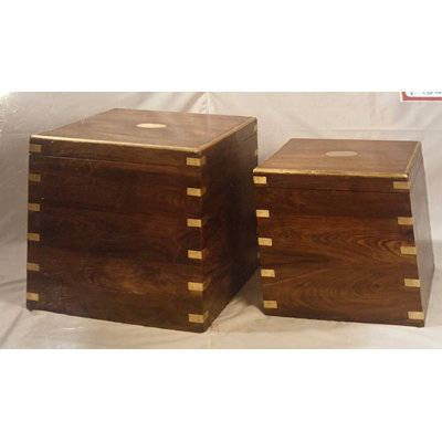 Dumt Piece Solid Wood Trunk Set