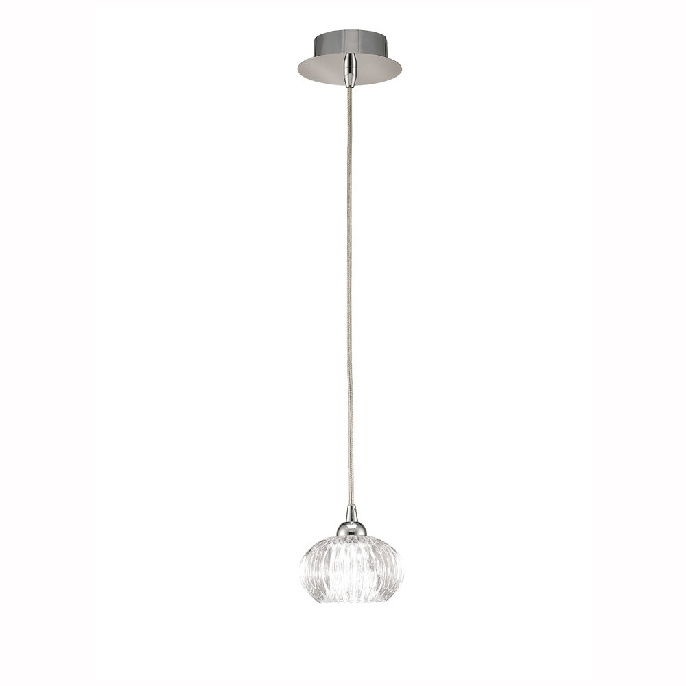Chantell 1 - Light Chrome Geometric Pendant