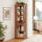 Lighted Corner Curio Cabinet - Elegant Glass Display Case For Living Room & Bar Storage,  For Collections & Wine With Built-In Lighting-184858674