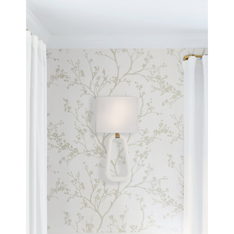 Carreno 2 Light Aged Sconce, White