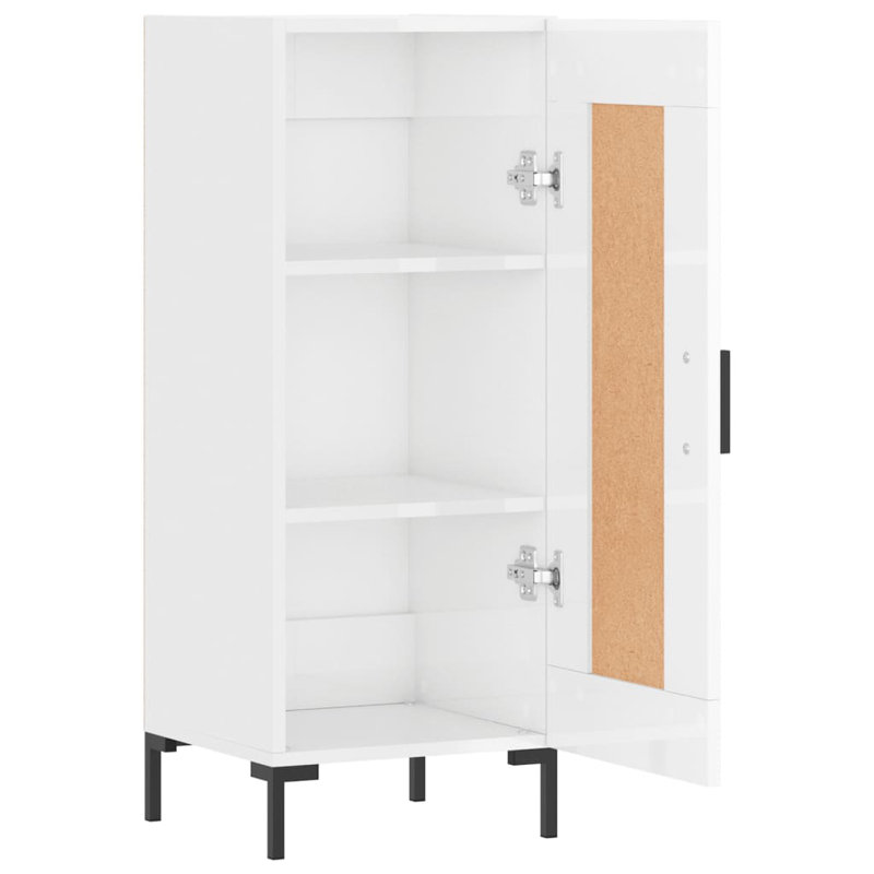Mateas 34.5cm Sideboard, High gloss white