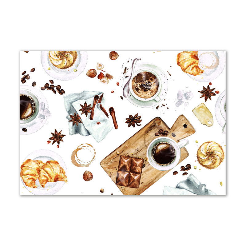 Morning Coffee - Wrapped Canvas Print