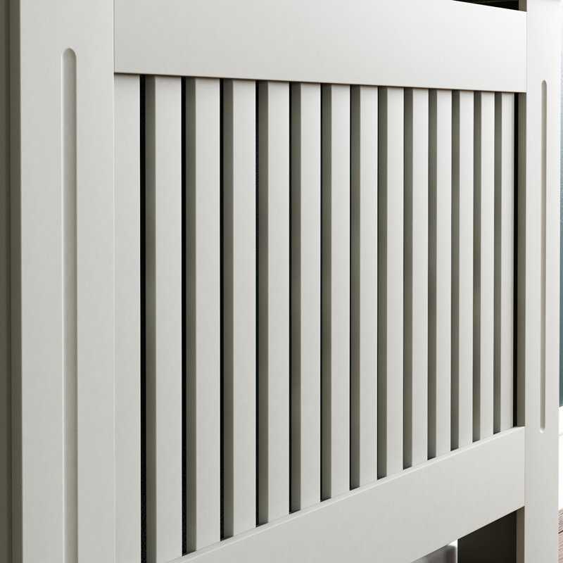 Beacsfield Radiator Cover, 83.3cm H x 111cm W x 19cm D, Grey