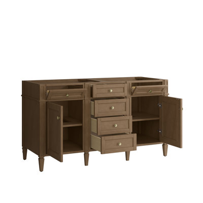 Dussault 60'' W Double Bathroom Vanity Base