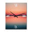 Horloge murale moderne avec coucher de soleil minimaliste pendant la pleine lune IV-98964947