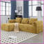 Canapé modulaire en L modulaire avec méridienne 98,42 pouces Modern - tissu chenille de luxe, aucun assemblage requis-1291322216