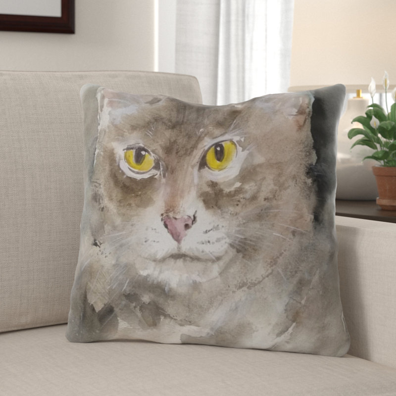 Coussin pour chat Crossett, Microsuède, Intérieur