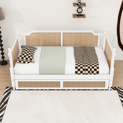Wooden Daybed with Headboard and Trundle by Bayou Breeze