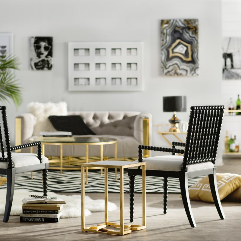 Edmund Cocktail Table, Antique Gold Gilt