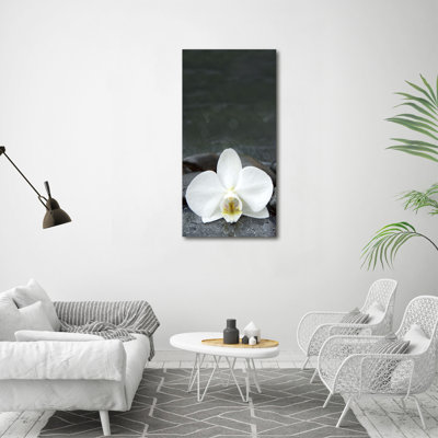 Orchid Stones - Wrapped Canvas Print