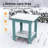 Bertoncini Oval Outdoor Side Table , 18.7'' in. W 15'' in. D-1837409935
