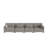 Maelina 4 - Piece Upholstered Light Gray Corduroy Modular Sectional Sofa with Pillow Back and Solid Wood Legs-244594881-244594880