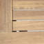 Causeuse d'extérieur en teck beige