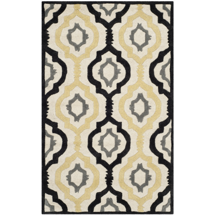 Carolene Hand Tufted Wool Geometric Rug