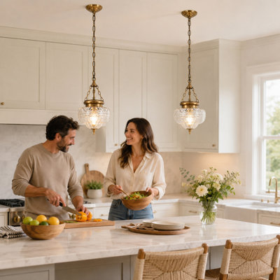Black Vintage Pendant Light Kitchen Island