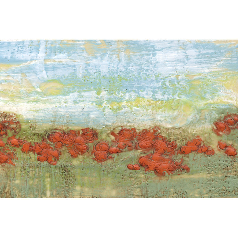 Coral Poppies II by Jennifer Goldberger - Wrapped Canvas Print, 30cm H x 46cm W x 3.8cm D