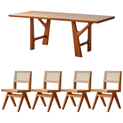 Creative Branch Shaped Cherry Wood Dining Table
