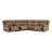 Jagger Velvet Power Reclining Sectional with USB Ports-119220929