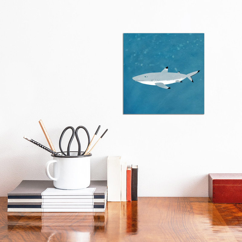 Black Tipped Reef Shark by Nic Squirrell - Wrapped Canvas Gallery-Wrapped Canvas Giclée, 30.48cm H x 30.48cm W