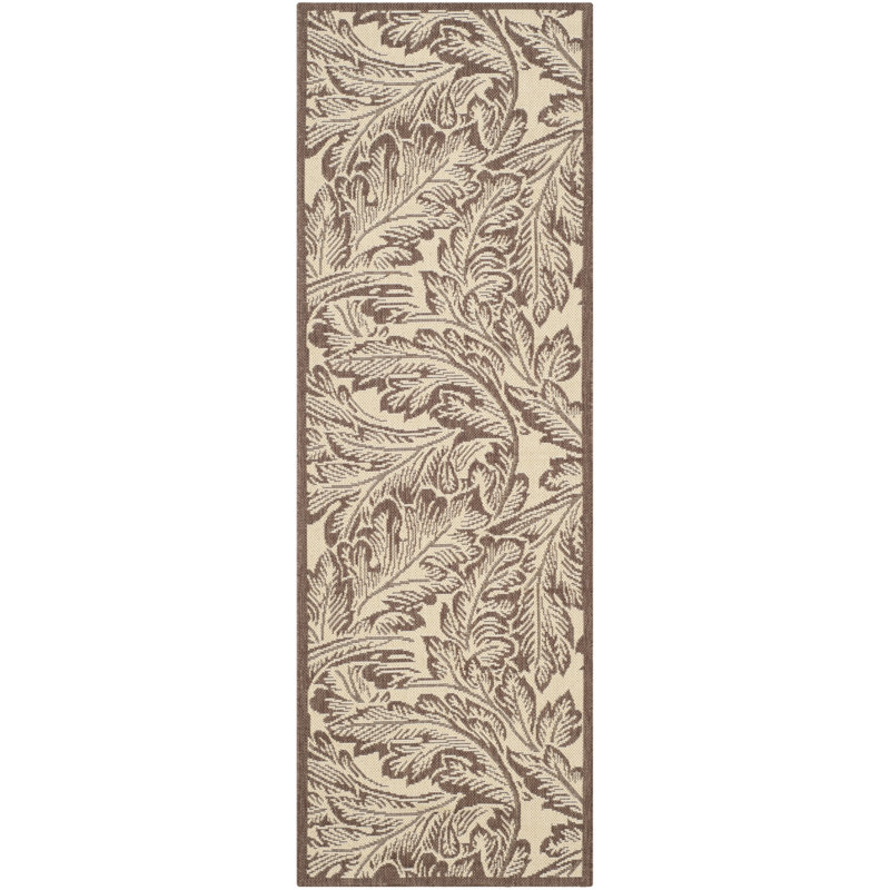 Tapis d'intérieur / extérieur à fleurs Herefordshire Performance, Tapis de couloir 2 pi 3 po x 6 pi 7 po