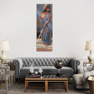 Lady Justice by Maher Morcos - Wrapped Canvas Panoramic Painting
