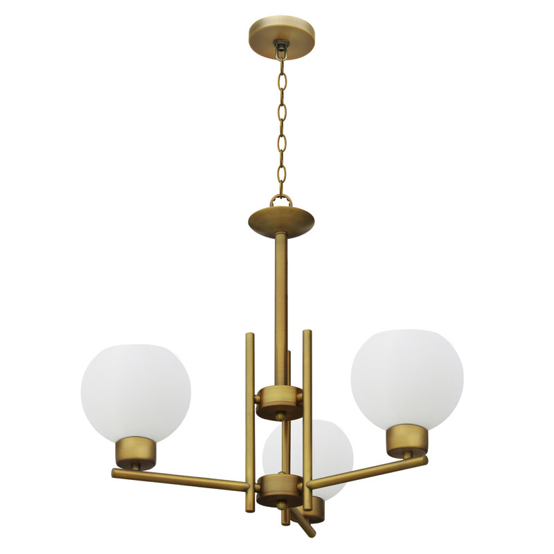 Ch28056-3Whng Isla 22.4In. 22,4 po 18,5 po 5,25 lb 3 A19 60Watt, Blanc