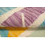 Tapis rayé vibrant 5 x 8 pour décoration moderne