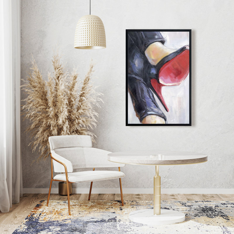 «Crossed Legs And High Heels» sur toile