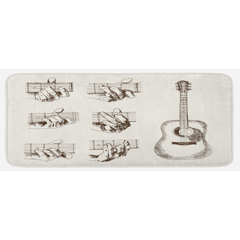 Tapis de cuisine guitare