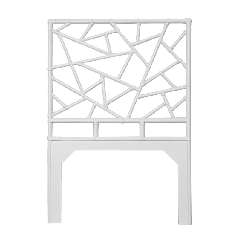 Tiffany Collection Open-Frame Headboard, White, Twin